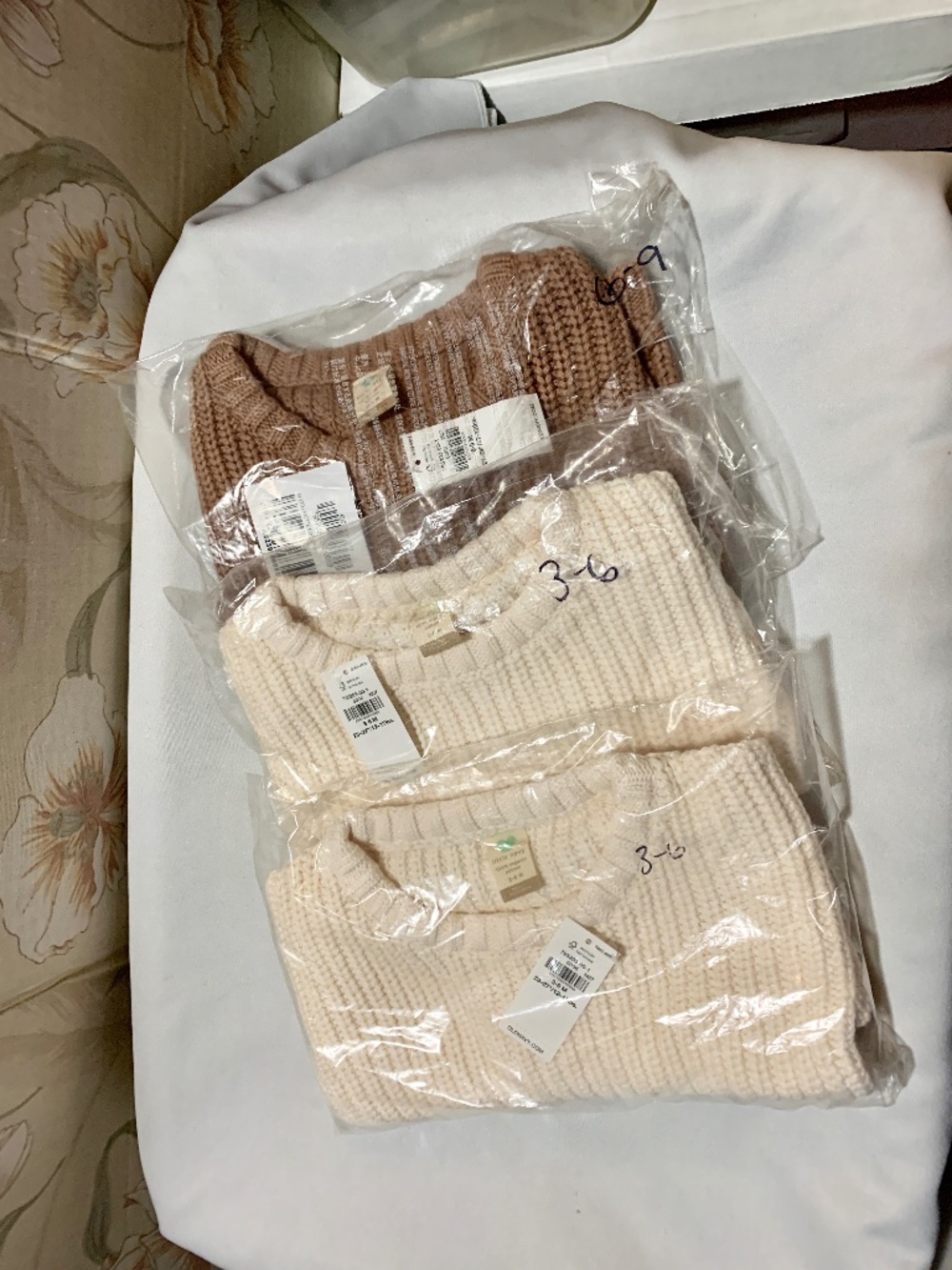 Little Navy / Old Navy Organic Cotton Baby Sweater - New With Tags - 3-6 and 6-9